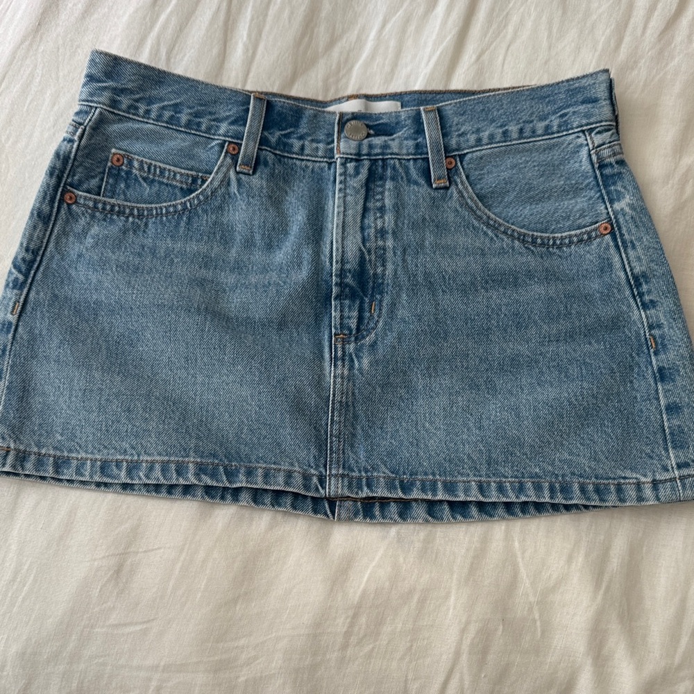Denim Forum 90s Vintage Micro Denim Skirt NWOT